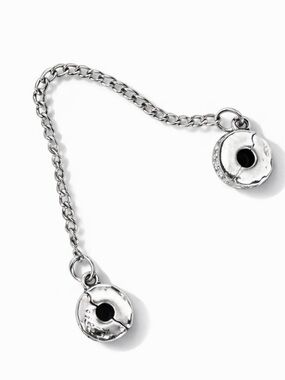Silver Tone Bracelet Safety Charm